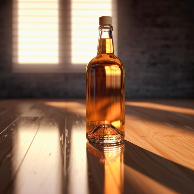 3d render bottle