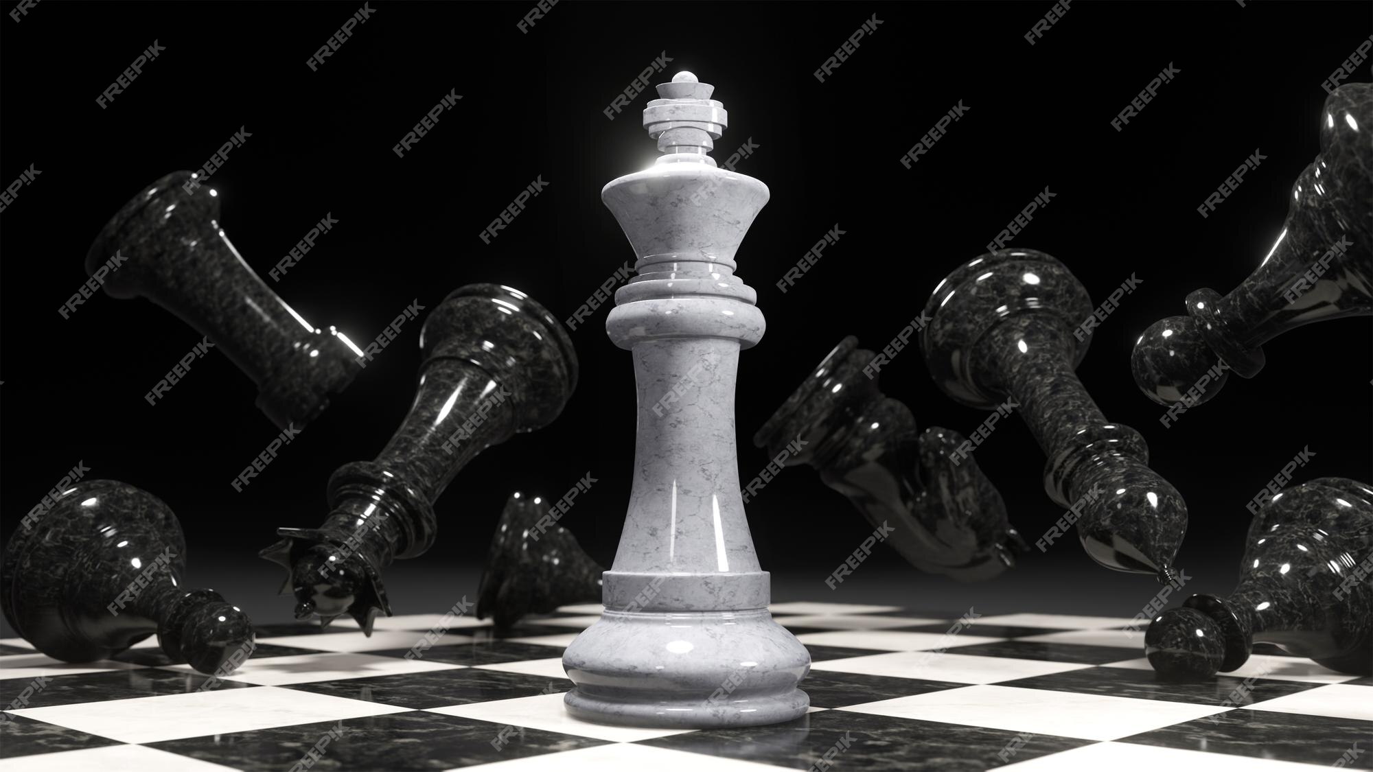 The Chess Pieces Are Laying In A Chaotic Pattern Background, 3d  Illustration Chess Piece King Winner Stands On Fallen Pieces, Hd  Photography Photo, King Background Image And Wallpaper for Free Download