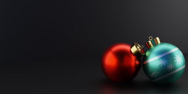 3d render christmas accessories