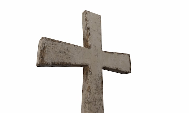 3d render classic shape simple cross