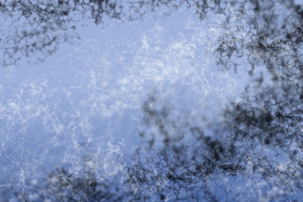 基于Plexus的3D染組成.使用不同的覆蓋方法.透過不同顏色變體的透明度動畫