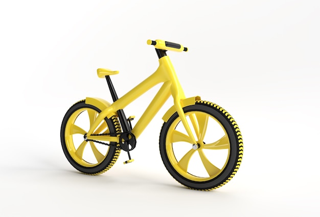 3D Render Concept of Modern Cycling  3D art design illustration.