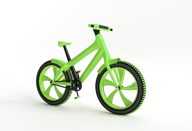 3D render Concept van moderne fietsen 3D kunst ontwerp illustratie.