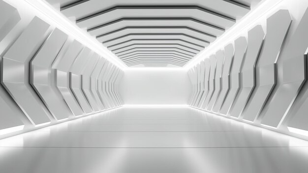 3D render of a corridor