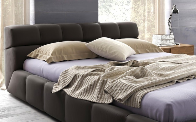 3d render cozy bedroom interior design inspiration