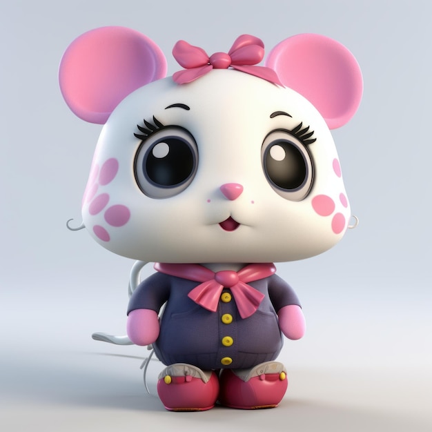 3d Render Of Cute Molly