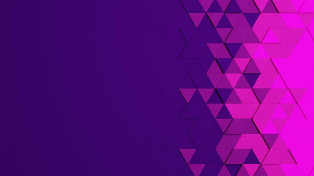 3d render dark purple triangle abstract background