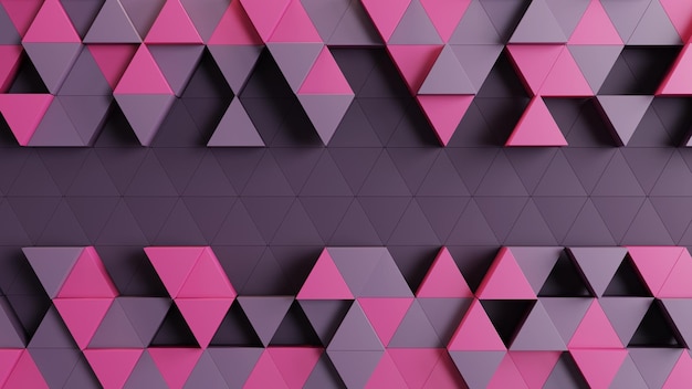 3d render dark red abstract triangle background