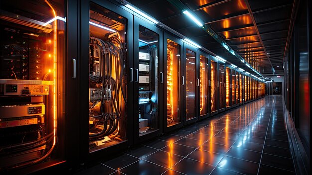 3d render data center