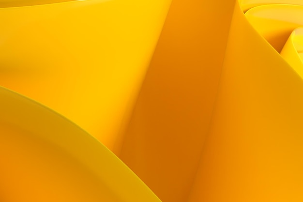 3D Render desktop wallpaper yellow gradient wave