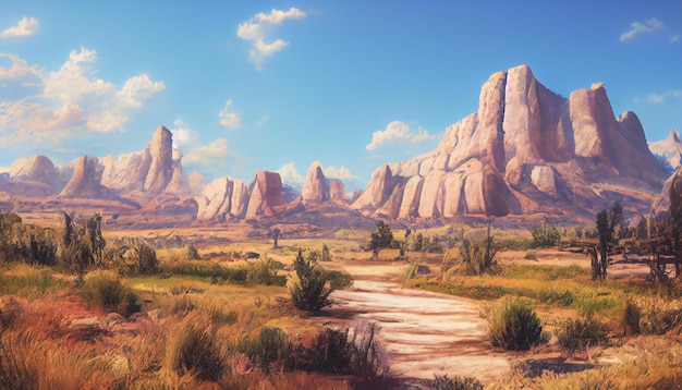 3d render digital art fantasy natural environment high quality wallpaper