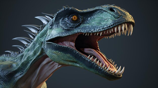 Photo 3d render dinosaur