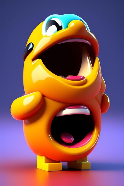 3d render Emoji emotion photo