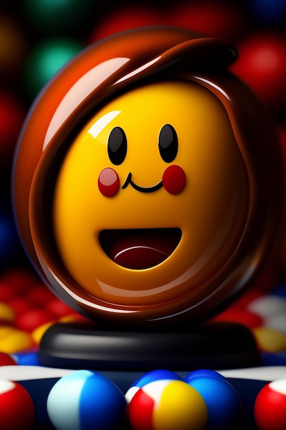 3d render Emoji emotion photo