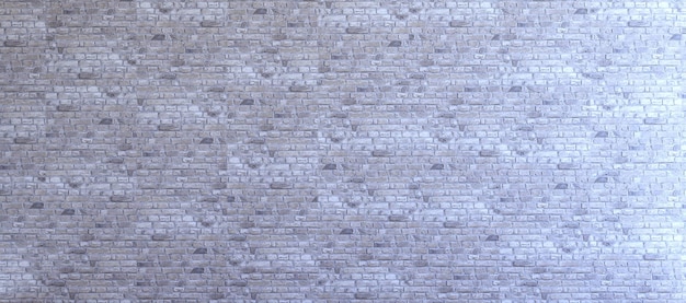 3D рендеринг пустой белой серой кирпичной стены текстуры фона или обоев