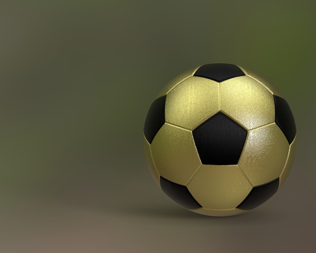 3d render football object