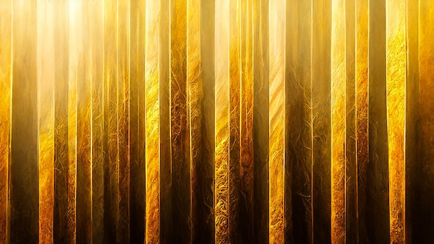 3D render gold abstract background with soft glowing backdrop texture for christmas and valentine