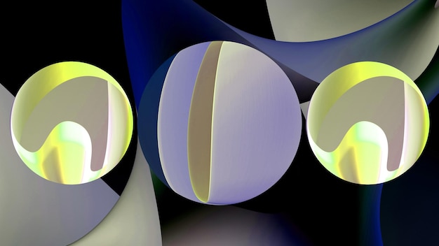 3D render golvende textuur abstracte achtergrond