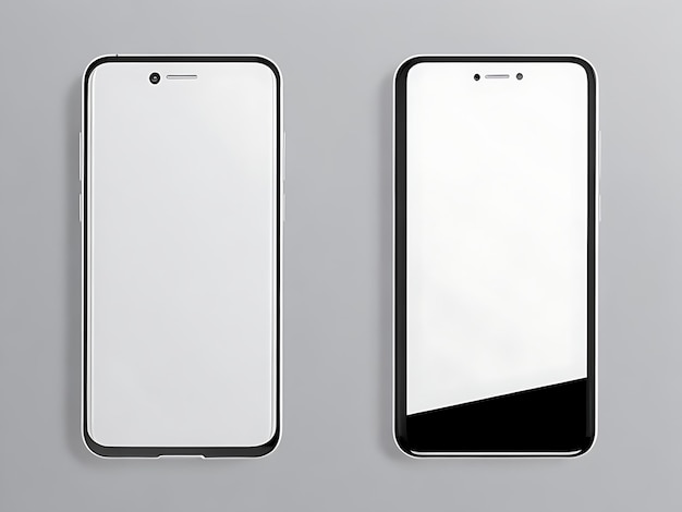 3d render illustration hand holding the white smartphone with full screen and modern frame less des