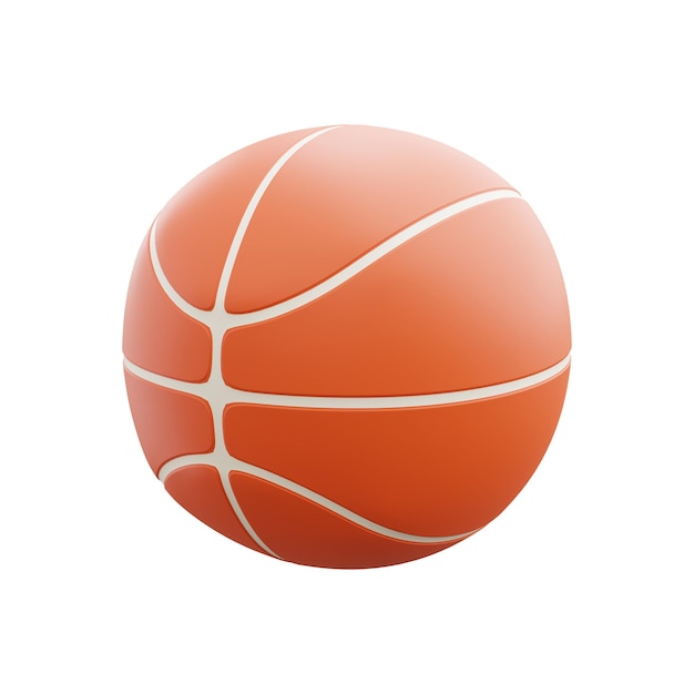 3d render illustration icon basketball