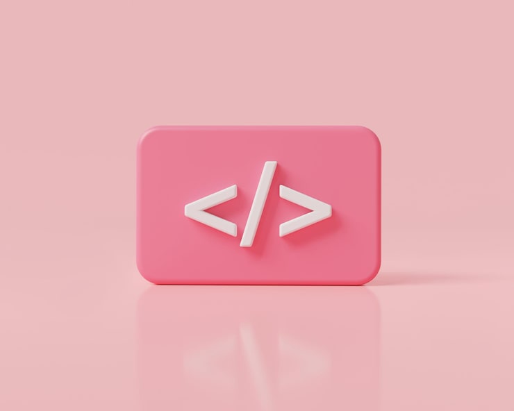 Photo 3d render illustration of programming code website coding computer programming writing application developer coding coding language development java program html data web development concept