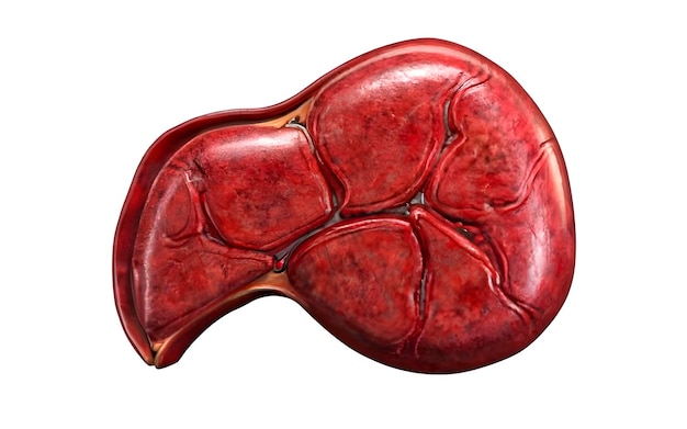 3d render of liver ai generated