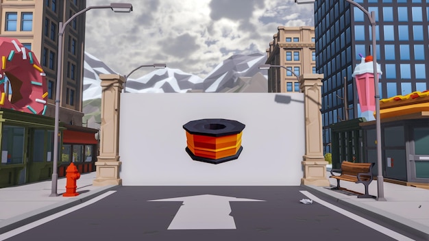 3d render and low poly graphic resources for sustainable development goals biodiversity a growing economy and ecology