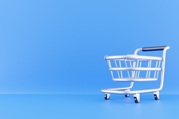 3d render market trolley 3d rendering market trolley 3d render trolley illustration