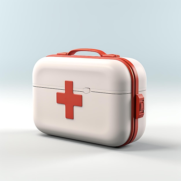 3d render medical kit