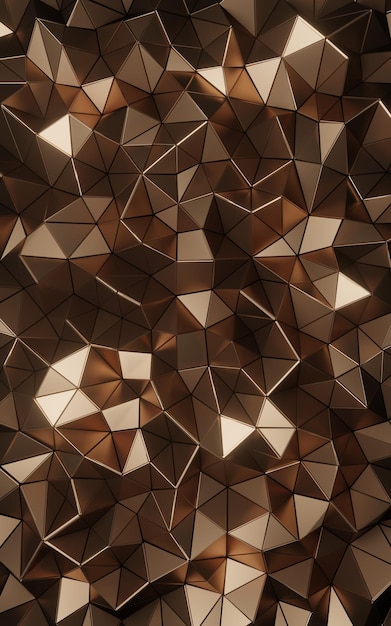 3d render of metallic brown textured wallpaper