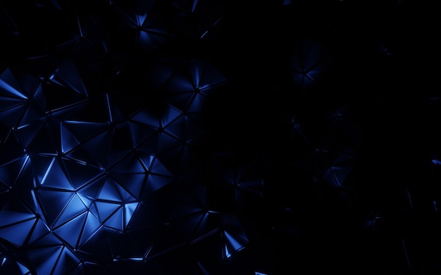 3d render of metallic dark blue textured wallpaper