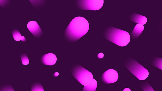 3d render modern abstract background. Simple shapes with gradient on it.