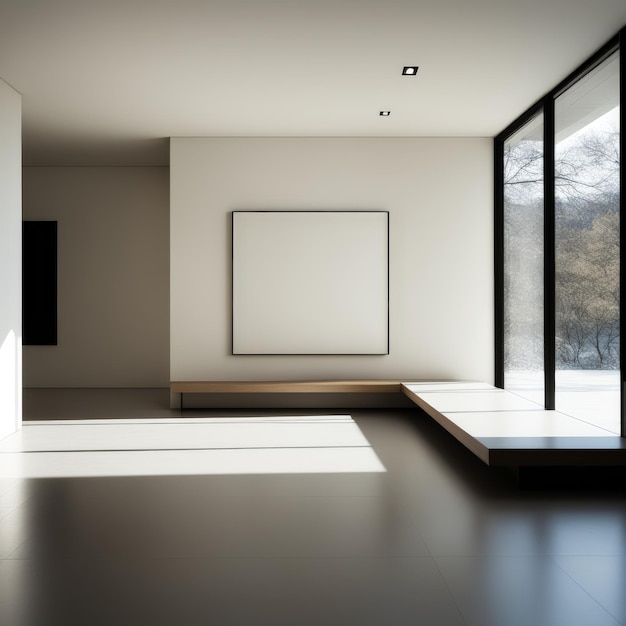 3D render of a modern room