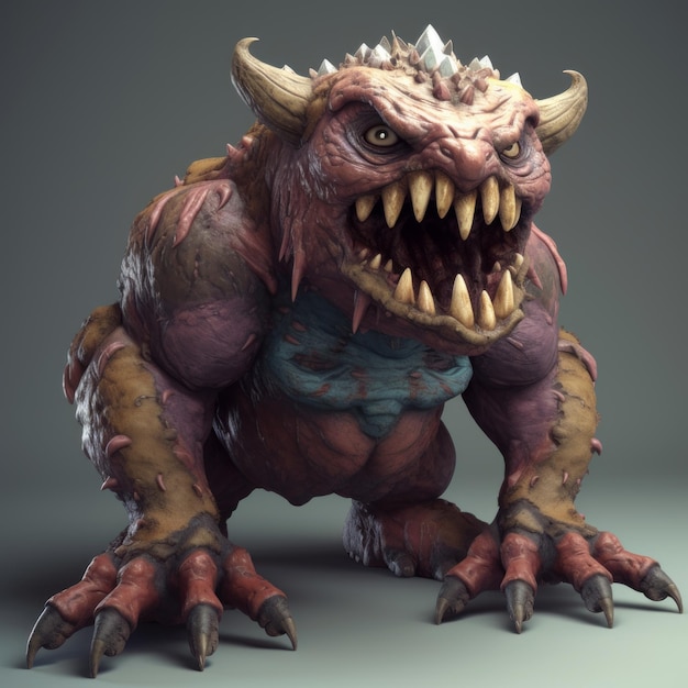 3d Render Of Monster