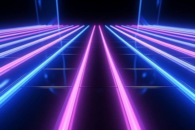 3d render of neon background