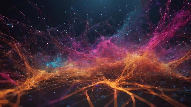 Premium AI Image | 3d render of a network communications background ...