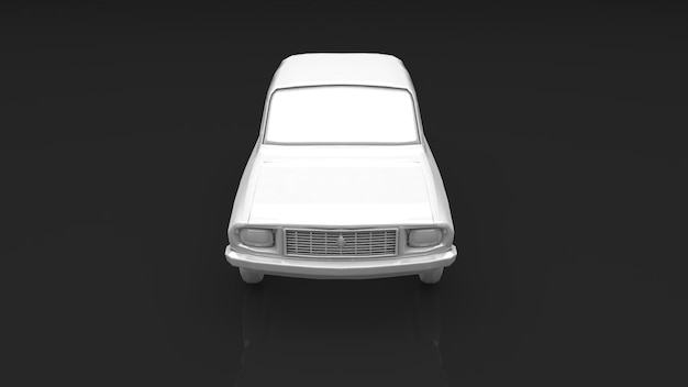 3d render old car