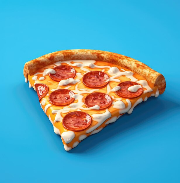 Photo 3d render pizza