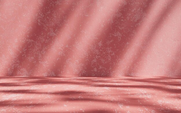 3D render Podium on pastel pink background for premium product Abstract architectural backdrop