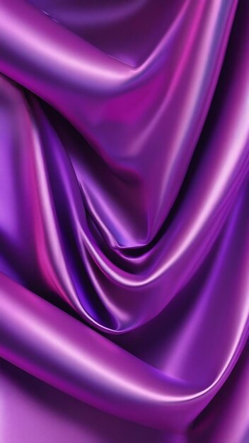 3d render of purple cloth iridescent holographic foil abstract art fashion background