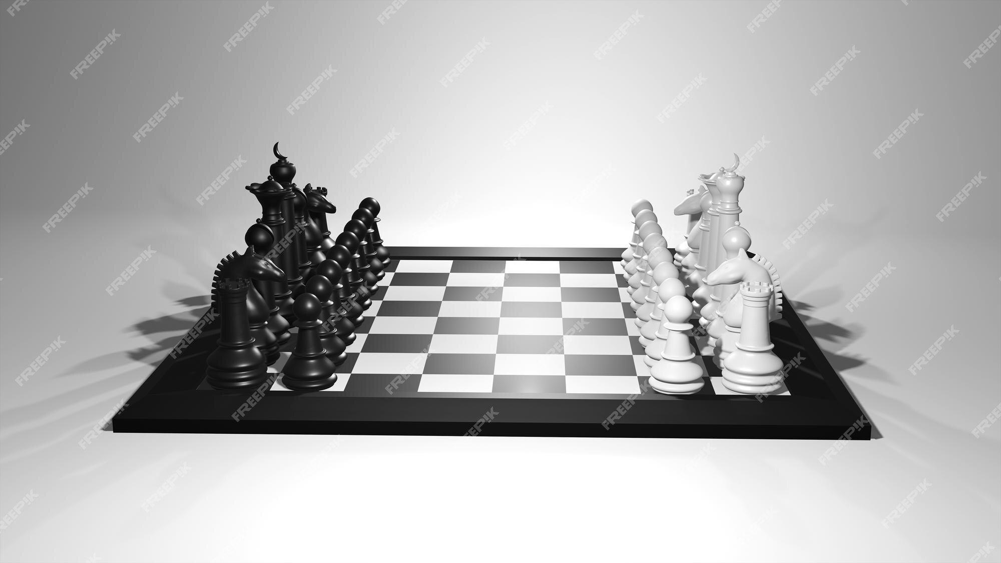 3D Chess Board - wallpaper