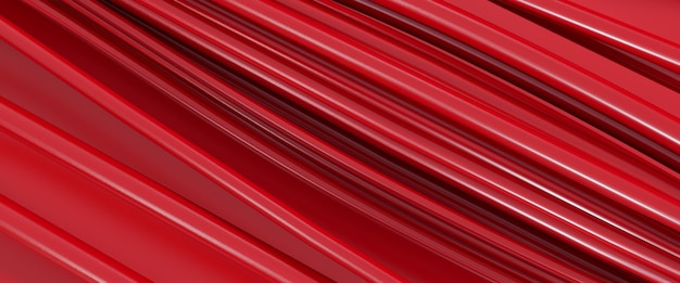 3d render of red cables on red background information\
technology concept