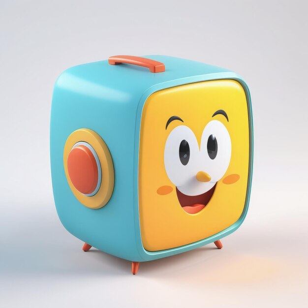 3d render of a retro radio with an old fashioned suitcase 3d render of a retro radio with an o