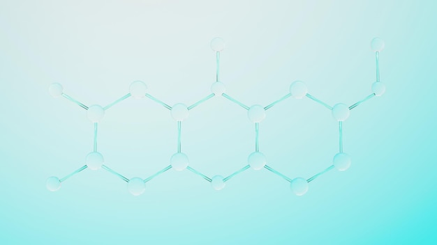 측면 세포 또는 분자의 간단한 화학 결합의 3d 렌더링 원자 이온 결합 및 분자의 연결 액체 방울 거품 배경 공유 결합 생화학 적 상호 작용