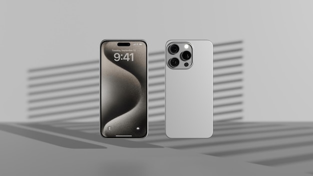 Photo 3d render smartphone design