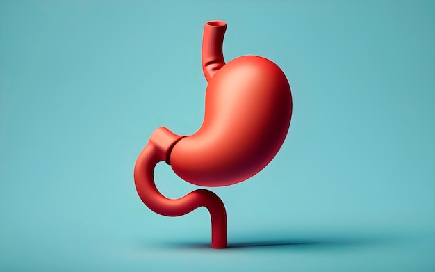 3d render of stomach ai generated