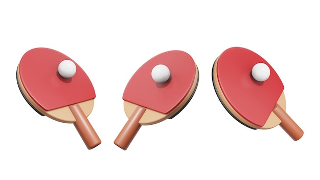 3d render table tennis sport