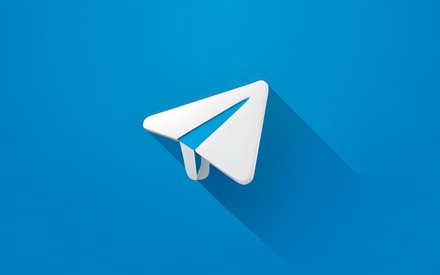 3d render telegram 3d icon