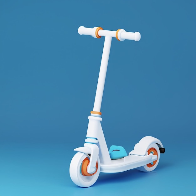 3d render toy scooter 3d Kids scooter