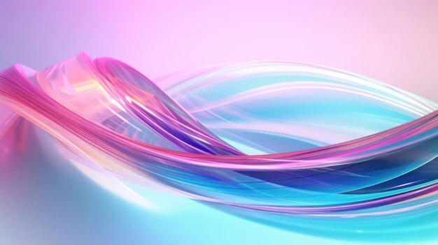 3d render Transparent glossy glass abstract background wallpaper